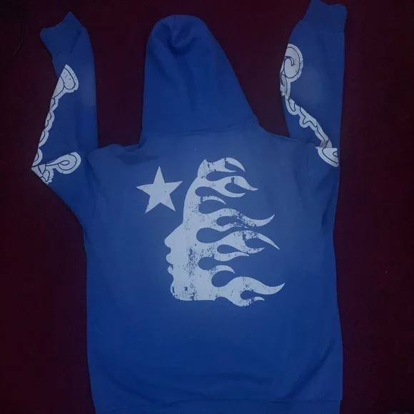 blue capsule 4 hellstar hoodie
